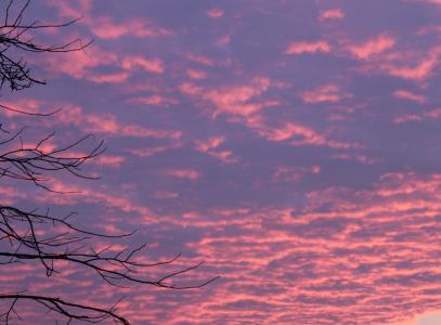 日出, morgenrot, 天空, 明亮的红色