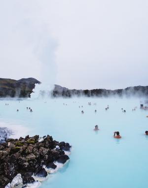 蓝色泻湖, 游泳池, 游泳, 热, 雷克雅未克, 冰岛, 地热