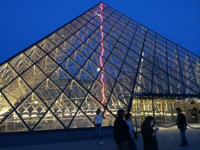 金字塔, 罗浮宫, 巴黎, 法国, 建筑, 格拉斯, 艺术