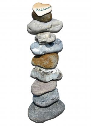 石头, 塔, 分层, 平衡, 石塔, 运气, 好运风暴