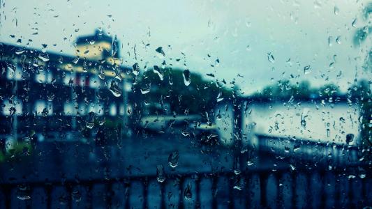 雨, 雨在窗口, 雨滴, 下雨天, 下降, 窗口, 雨滴