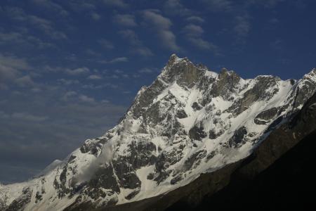 喜马拉雅山, 雪, 高峰, 景观, 印度, uttrakhand, 徒步旅行