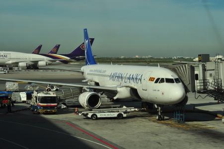 机场, 航空公司, 斯里兰卡, 飞机, 飞机, 网关, 客机