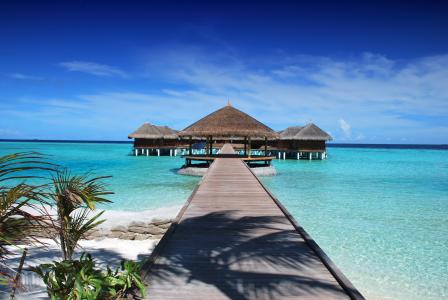 马尔代夫, 微笑, 海滩, 太阳, 假日, 海洋, 自然