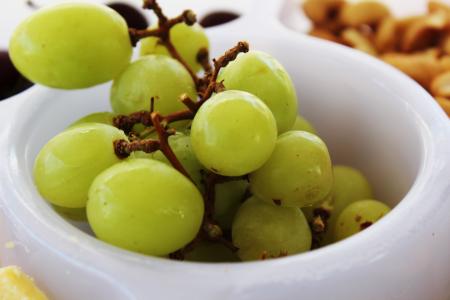 绿色, 葡萄, 水果, 小吃, 新鲜, 食品, 葡萄
