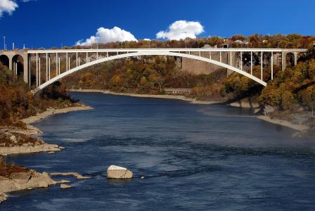 河, 桥梁, 尼亚加拉, 具有里程碑意义, 水, 旅游, 景观