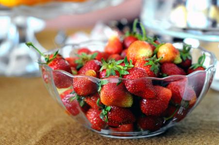 碗里, 水果, 红色, 草莓, 水果, 食品, 新鲜