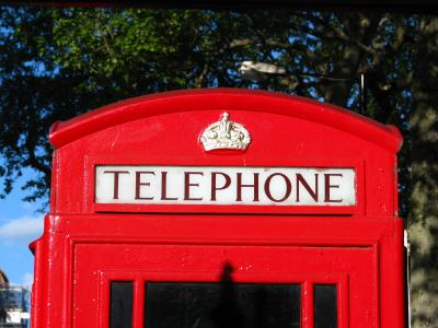 英国, 伦敦, 电话, 展位, 红色
