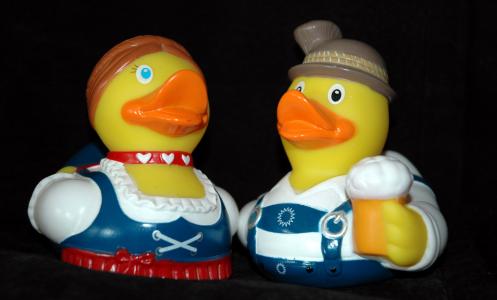 橡胶鸭, 浴鸭, 吱吱鸭, 鸭, 慕尼黑啤酒节, 巴伐利亚, 玩具