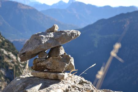 石头, 大老山, 徒步旅行, 自然, 视图, 堆叠, 平衡