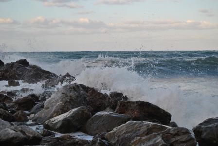 克里特岛, 希腊, 岩石, 海, 预订, 水, 沙子