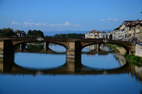 弗洛伦斯, 意大利, 桥梁, 河, 阿诺, 文艺复兴时期, 具有里程碑意义