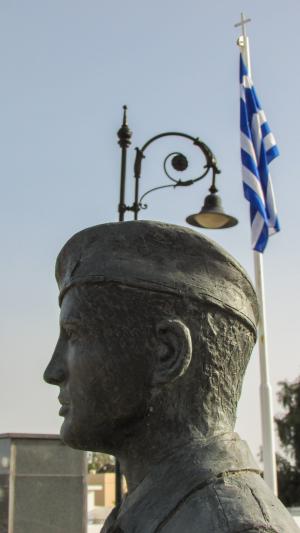 塞浦路斯, liopetri, 胸围, 纪念碑, 士兵, 纪念, 历史