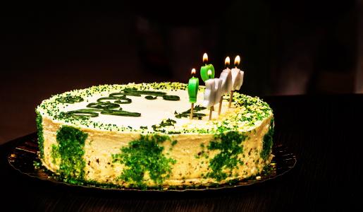 蛋糕, 蜡烛, 快乐, 周年