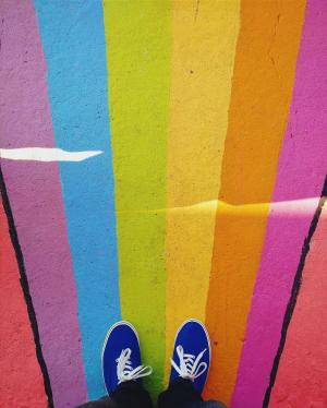 多彩, 颜色, 色彩缤纷, 颜色, 创造力, 双脚, 鞋类