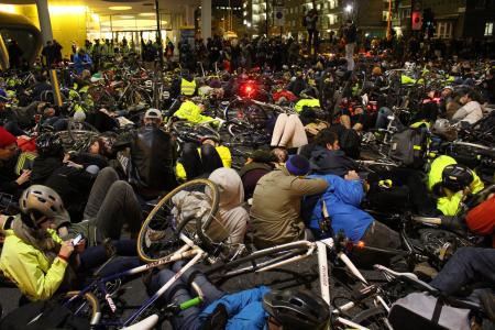 抗议, 示范, 停止杀害骑车者, 伦敦, 演示, 总部, 2013