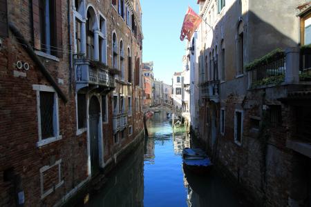 威尼斯, 水, 通道, 运河, 威尼斯-意大利, 意大利, 建筑