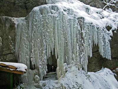breitachklamm, 冰柱, 冰冻瀑布, 纽伦堡, 山间小溪, 寒冷