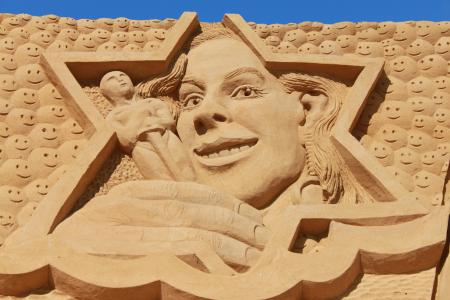 沙子, 雕塑, 图稿, 节日, 沙雕, 艺术, 沙子雕塑