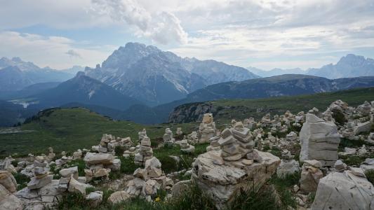 stoamandl, 山脉, 三个 zinnen, 徒步旅行, 白云岩, 意大利, sexten 白云岩