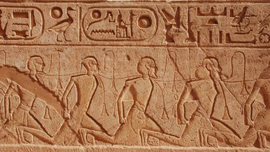 埃及, 旅行, 象形文字, 阿布辛拜勒神庙