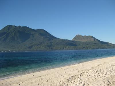 甘米银, 菲律宾, 海滩, 群岛, 白色的沙滩