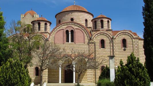 塞浦路斯, troulli, 圣妈妈, 教会, 东正教, 建筑, 宗教