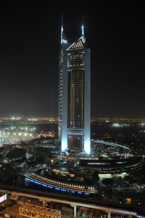 迪拜, 高层, 城市, 阿拉伯联合酋长国, 晚上, 夜间图像, 黑暗