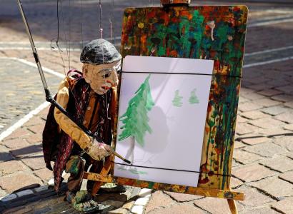 傀儡, 图, 艺术家, 油漆, 木偶, 道路