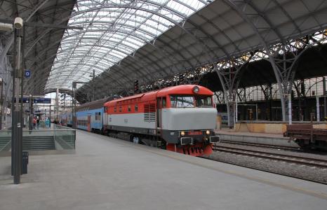 内燃机车, 机车, 铁路, 旅客列车, 布拉格, 哈文, 捷克共和国