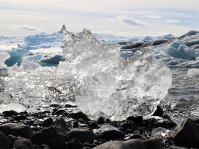 冰, 冰川, 北, 雪, 冰岛, jökulsárlón, 融化的