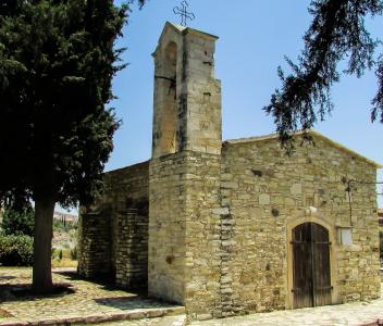 塞浦路斯, 圣安娜, 教会, 东正教, 宗教, 建筑, 石头修造了