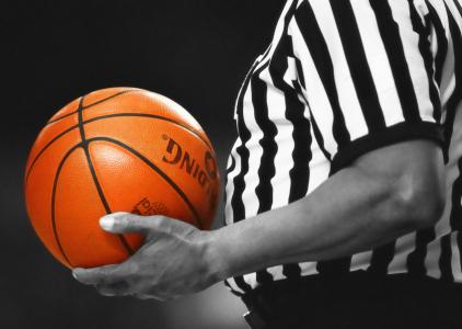 篮球, 裁判, 游戏, 橙色, 球, 体育, 团队