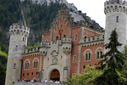 新天鹅堡, 城堡, 新天鹅堡, 德国, 巴伐利亚, 具有里程碑意义, 欧洲