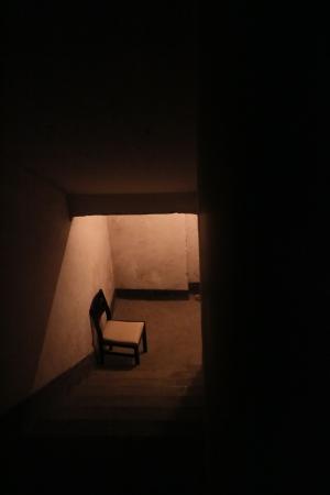 椅子, 黑暗, 光, 楼梯, 室内, 孤独, 孤独
