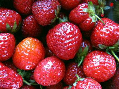 水果, 春天, 草莓, 食品, 新鲜, 红色, 有机