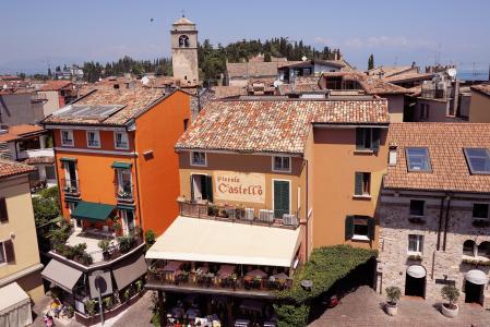 前景, 屋顶, 西尔米奥内, 意大利, 加尔达, 拉戈, 家园