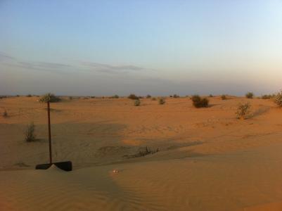 迪拜, 沙漠, 日落, 景观, 沙子, 热, 沙丘