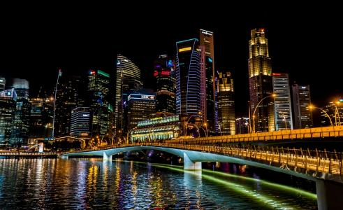 新加坡, 城市, 城市, 城市景观, 天际线, 市中心, 建筑