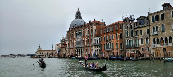 威尼斯, 运河, 意大利, 吊船
