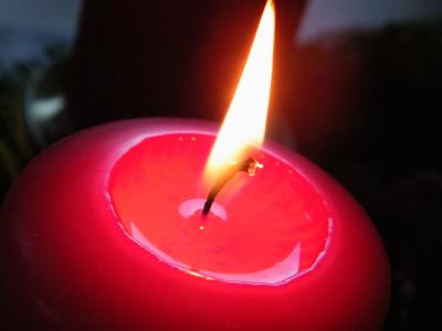 蜡烛, 红色, 蜡, 蜡烛, 热, 火焰