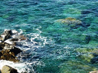 水, 海, 透明, 蓝色, 绿松石, 岩石, 自然