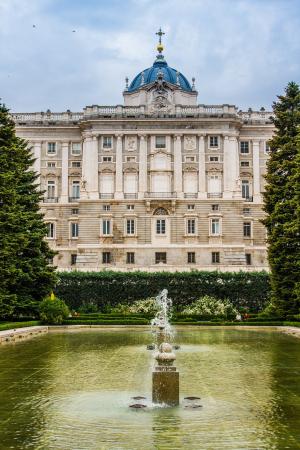 马德里, 宫, 建筑, 皇家宫殿, 纪念碑, 立面, 花园