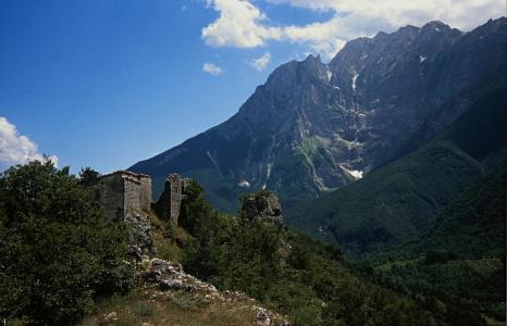 城堡, 废墟, 景观, 山, 著名的地方
