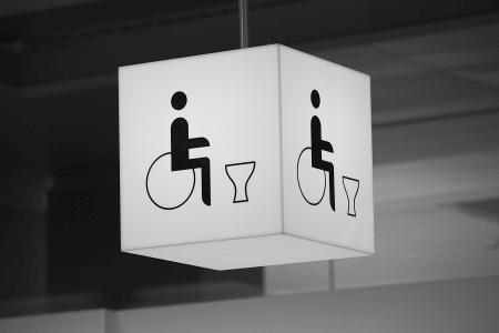 wc, 轮椅使用者, 厕所, 禁用, 公厕, 残疾人厕所, 残疾