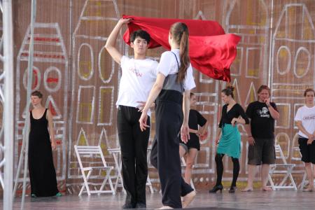 舞蹈, 芭蕾舞团, 舞者, 审判, 假日, 红色斗篷