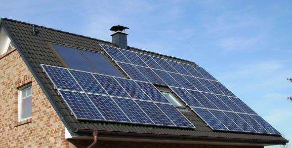 太阳能电池板阵列, 屋顶, 首页, 房子, 住宅, 居住地, 电源