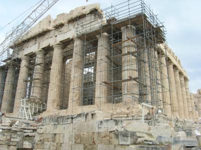 古遗址, 雅典卫城, 恢复, 雅典, 希腊, 古代, 石头