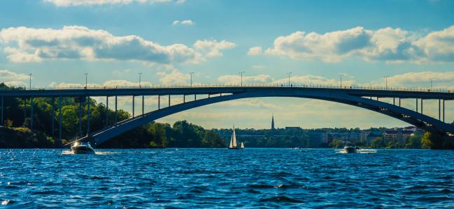 斯德哥尔摩, 瑞典, 桥梁, 斯堪的那维亚, 欧洲, 垃圾摇滚