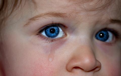 孩子们的眼睛, 眼睛, 蓝色的眼睛, 情感, 感情, 表达式, 小的孩子